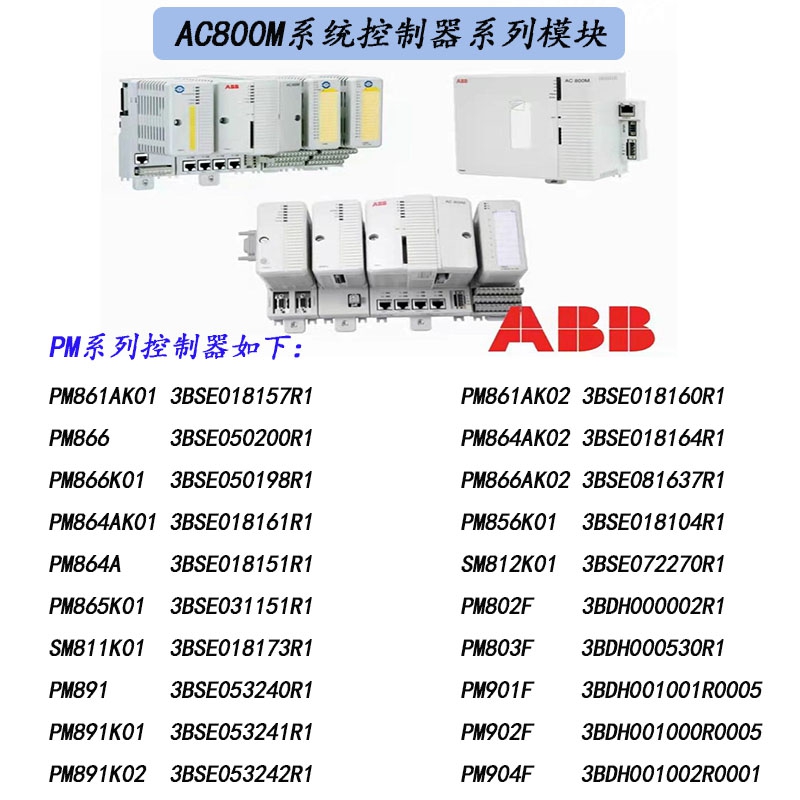 PM860K01 | 3BSE018100R1 | ABB | AC800M CPU Controller Unit Module ...